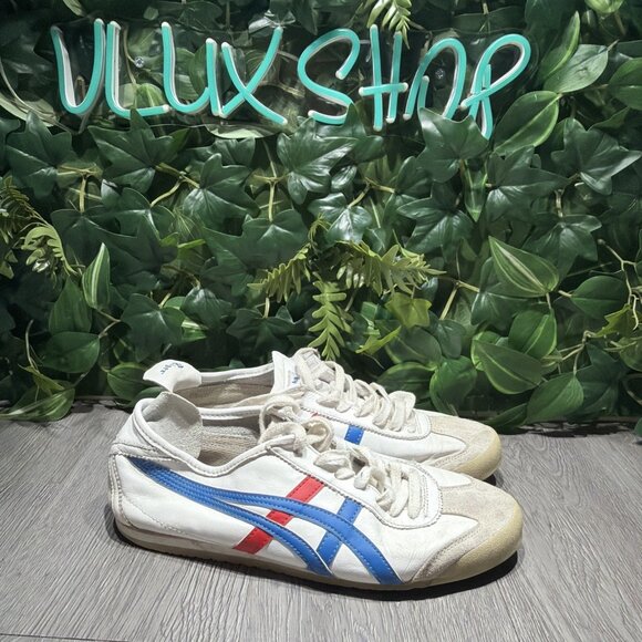 Onitsuka Tiger Mexico 66 Classic White Blue Red Men’s Size 8